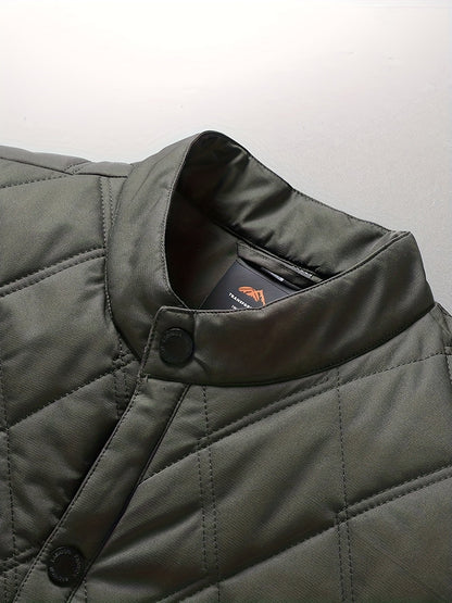 Herrjacka Quiltad Klassisk Stil för Vardag och Arbete