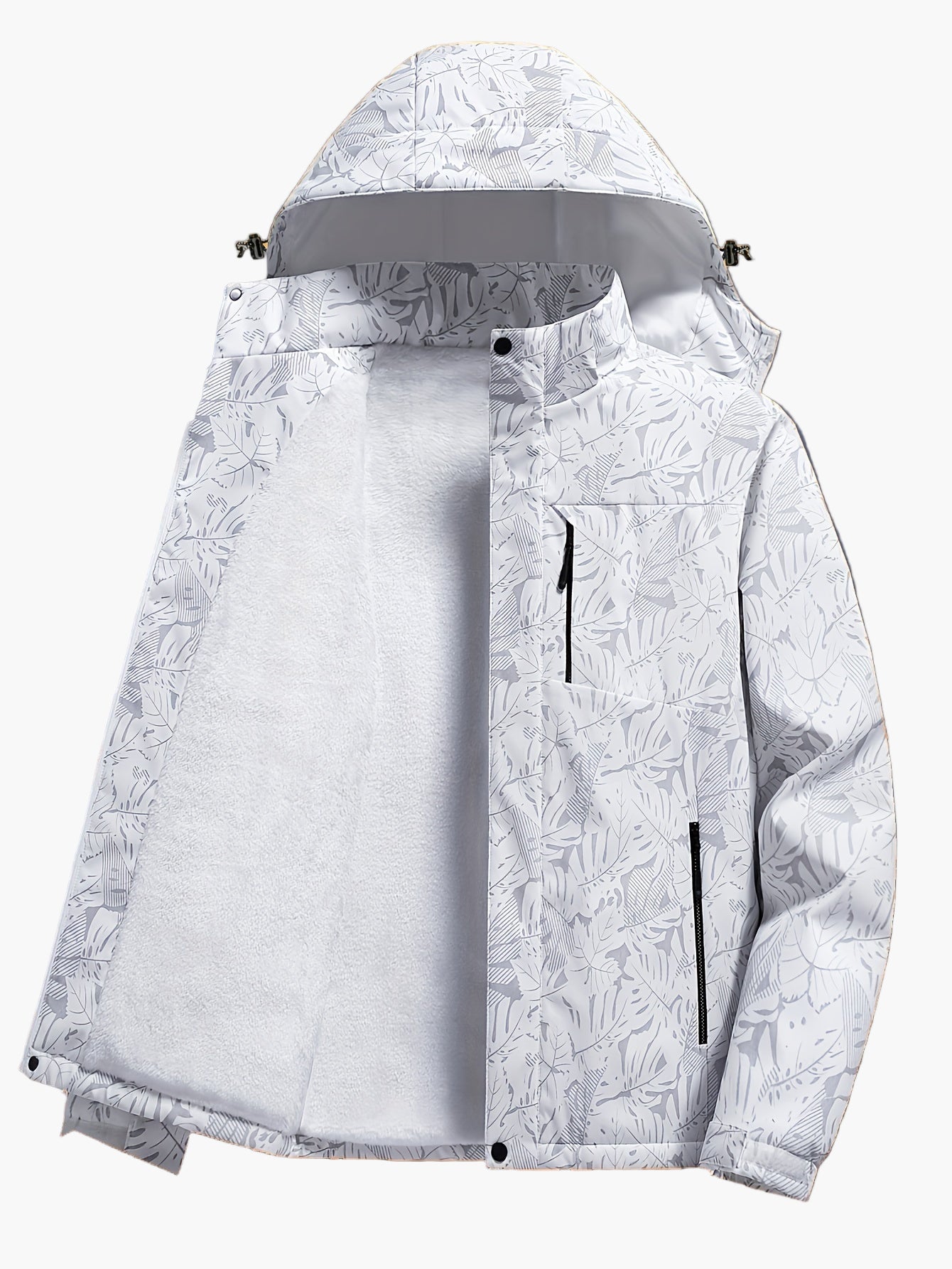 Herr Vind- och Vattentät Sportjacka med Huva för Friluftsliv och Vandring