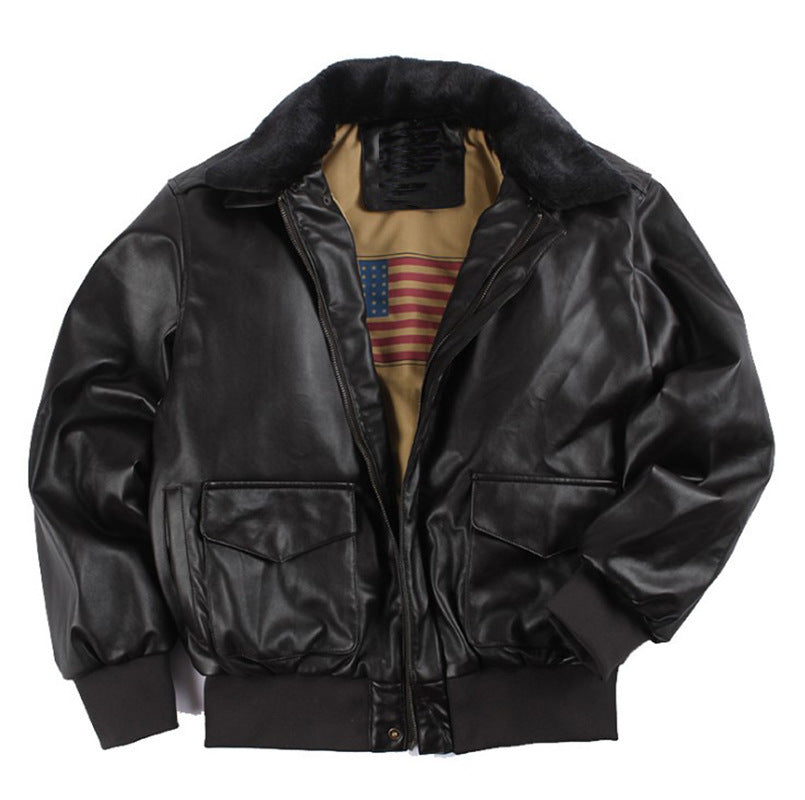 Micheal – Retro Oversized US Air Force Fuskpälsjacka