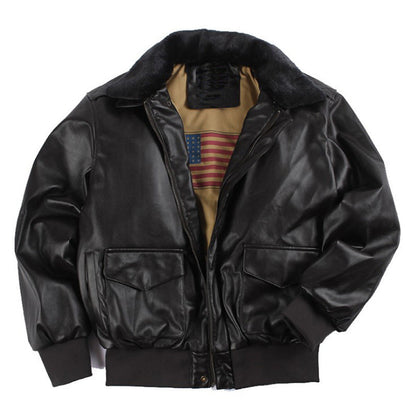 Micheal – Retro Oversized US Air Force Fuskpälsjacka