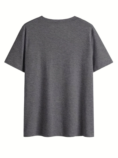 Dam T-shirt med v-ringning och blommönster – avslappnad sommarstil