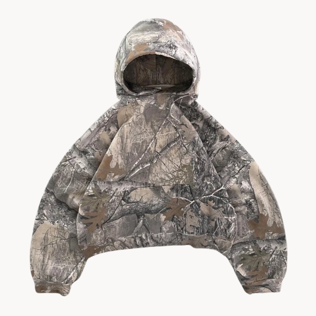 Unisex Camo Hoodie – Oversized Urban Streetwear för Vardag & Outdoor