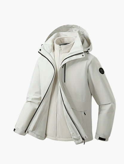 Herr Softshelljacka med Avtagbar Innerjacka – Vattentät och Vindskyddad för Vardagsbruk