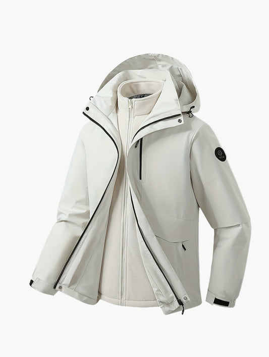 Herr Softshelljacka med Avtagbar Innerjacka – Vattentät och Vindskyddad för Vardagsbruk