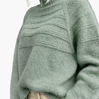 Damstickad Polotröja Elegant Vardagsstil