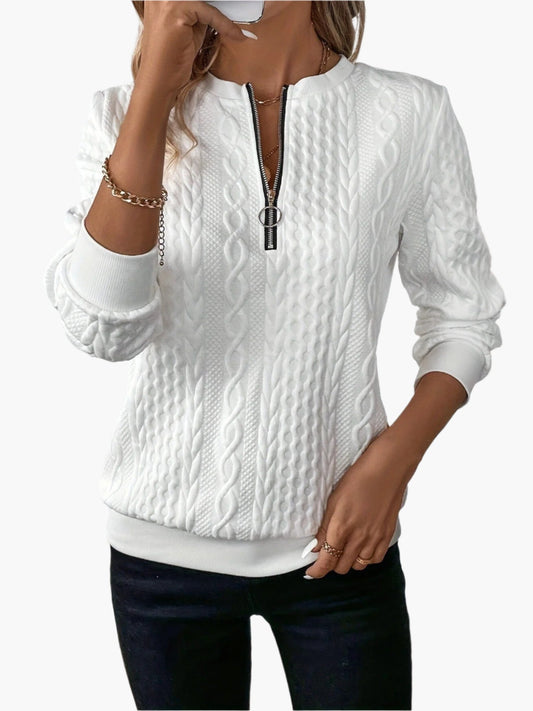 Samantha – Pullover för kvinnor med elegant stickat mönster