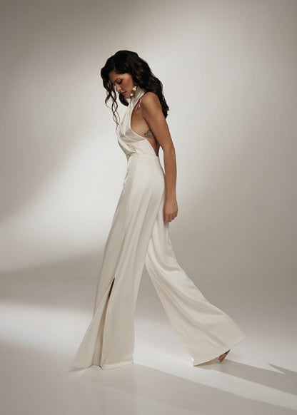 Clara – Ärmfri Halter Jumpsuit