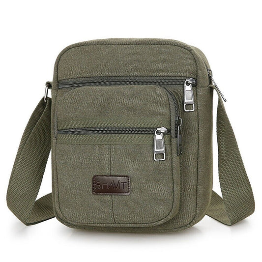 Thomas – Retro Vintage Crossbody Bag i Canvas