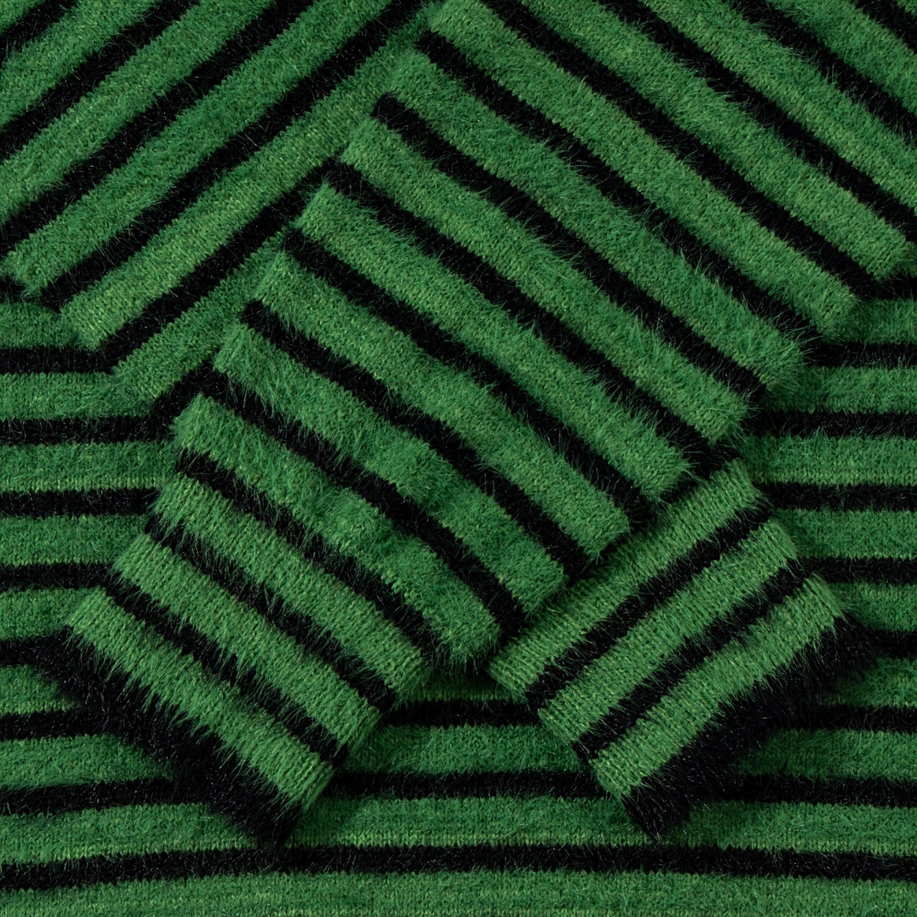 Herr Streetwear Randig Stickad Oversized Tröja – Perfekt för Höst och Vinter