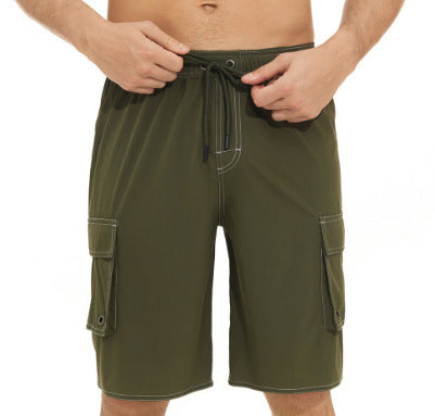 Howard – Herrensolida färg utomhuscasual strandshorts