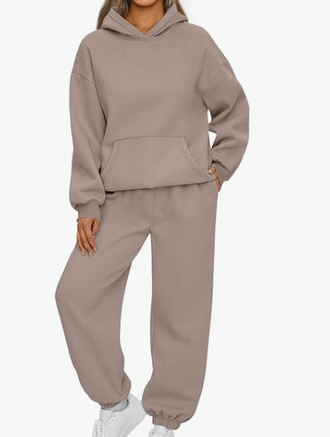 Emma – Tvådelad Casual Hoodie Sportbyxor Set