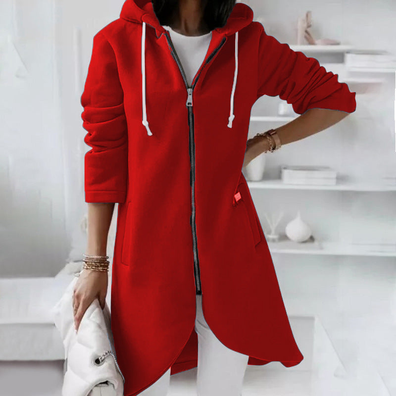 Katie – Hoodie med dragkedja för kvinnor