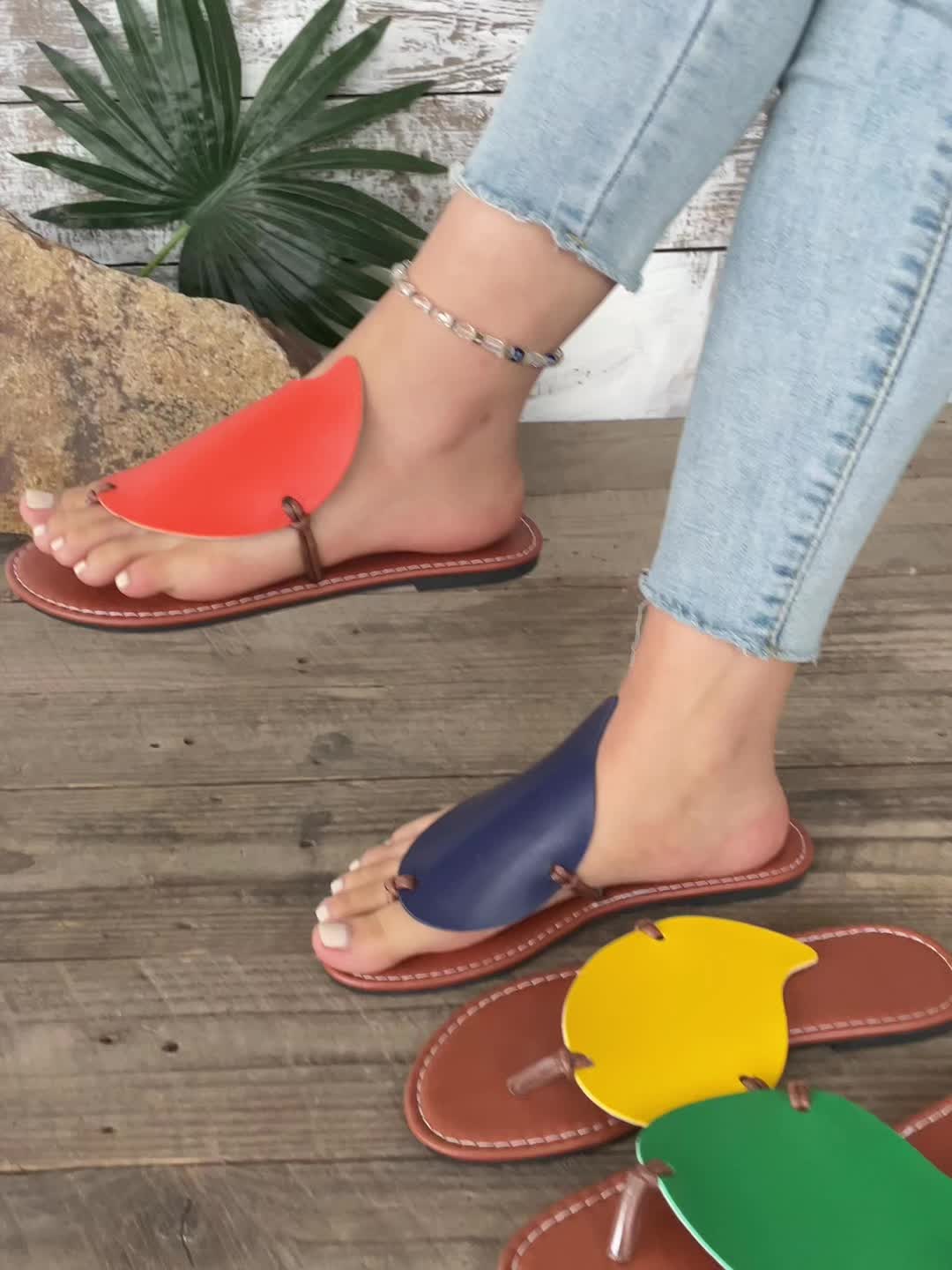Dam Sandaler Platta Modern Sommarstil för Vardag och Semester