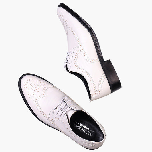 Herr Oxford Brogues Klassiska Formella Skor för Affär och Fest
