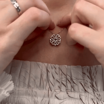 Christina – Fyrklöverhalsband med Roslåda