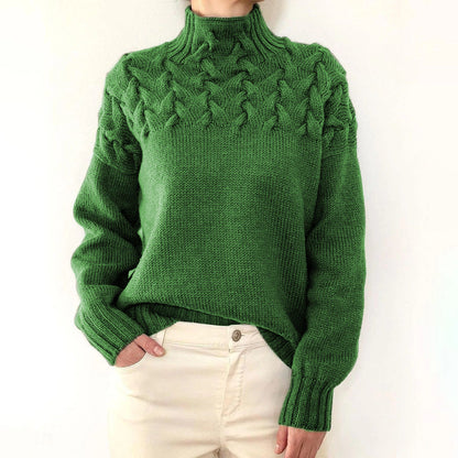 Sara - Stickad Turtleneck-Tröja