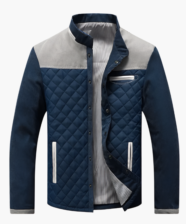 Herrjacka – Elegant quiltad stil för vardag och fritid