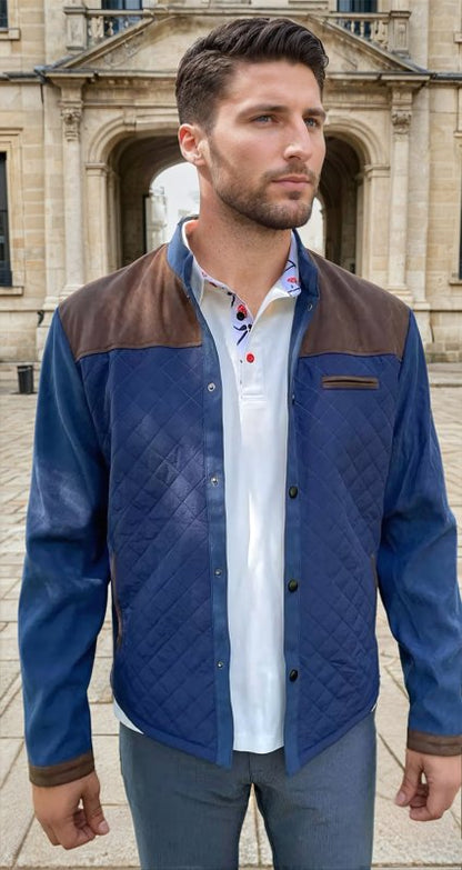 Herrjacka – Elegant quiltad stil för vardag och fritid