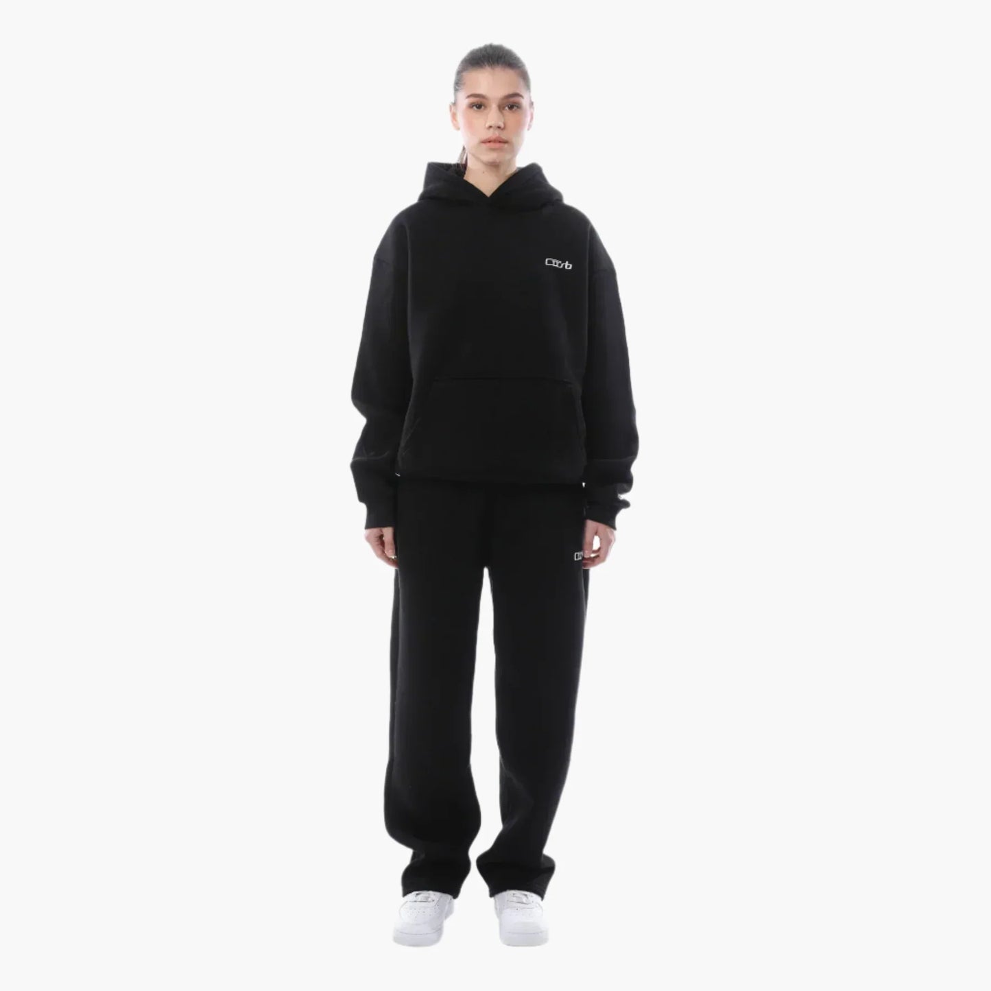 Damers avslappnad hoodie och byxa set – perfekt för vardag och fritid