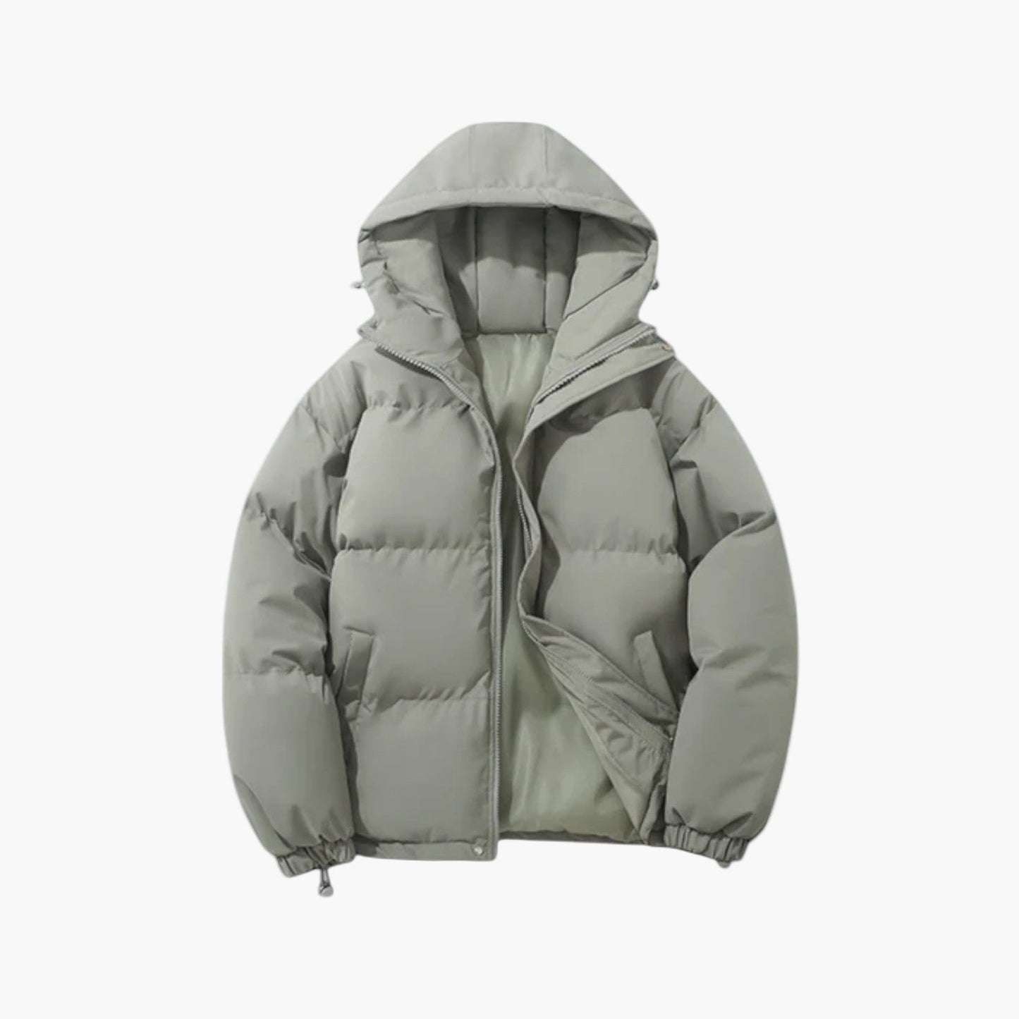 Herr Vinter Parkasjacka – Vadderad Puffer med Huva för Stad och Outdoor