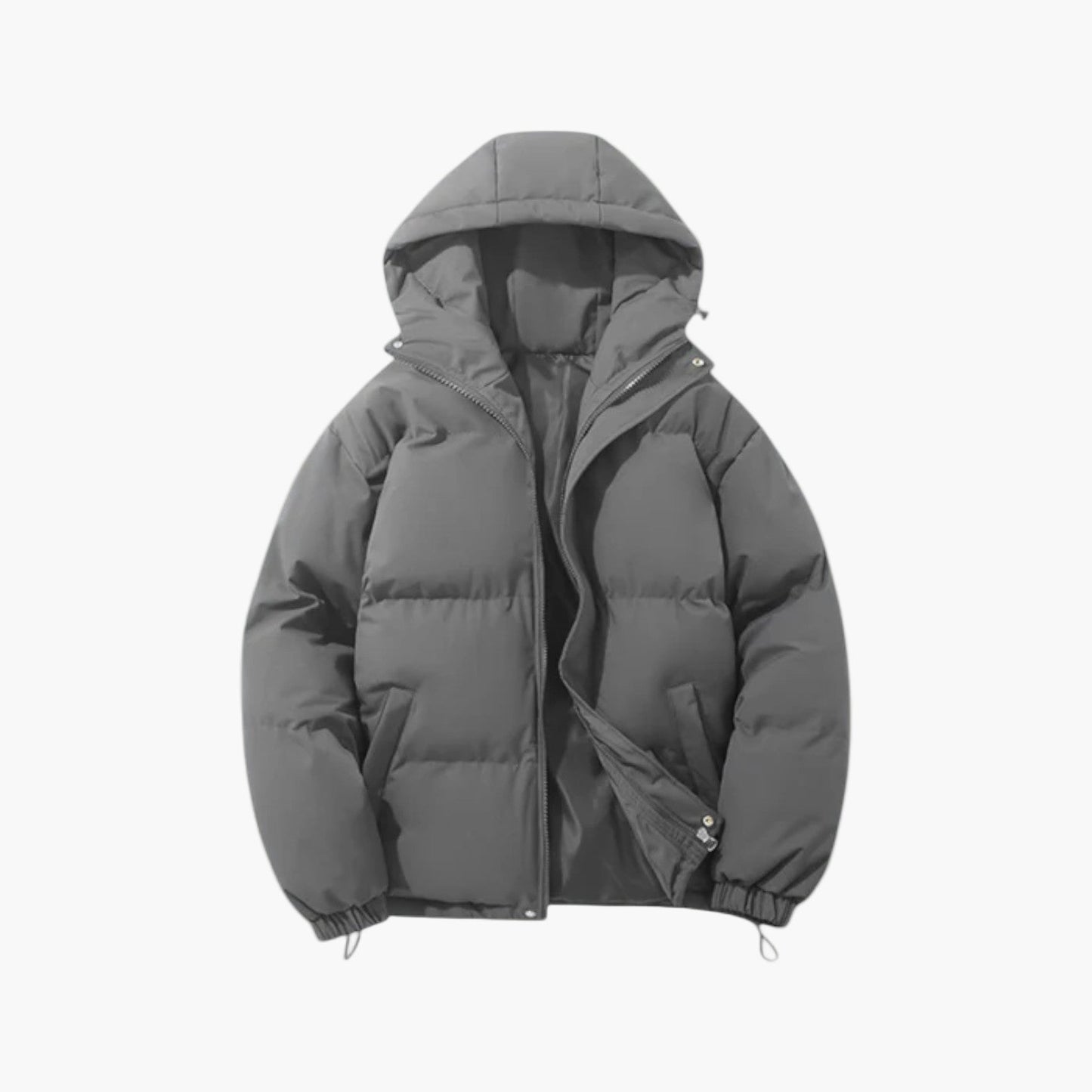 Herr Vinter Parkasjacka – Vadderad Puffer med Huva för Stad och Outdoor