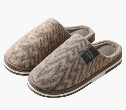 Herrtofflor – Stilsäkra & Värmande Innetofflor med Halkfri Sula för Hemmabruk