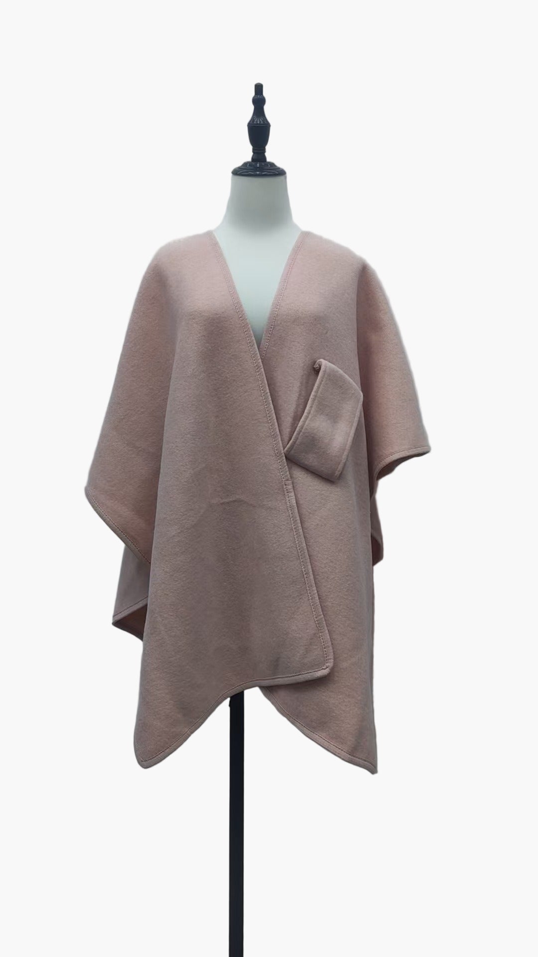 Dam Poncho Sjalsjal Elegant Vardagsaccessoar och Mysigt Ytterplagg