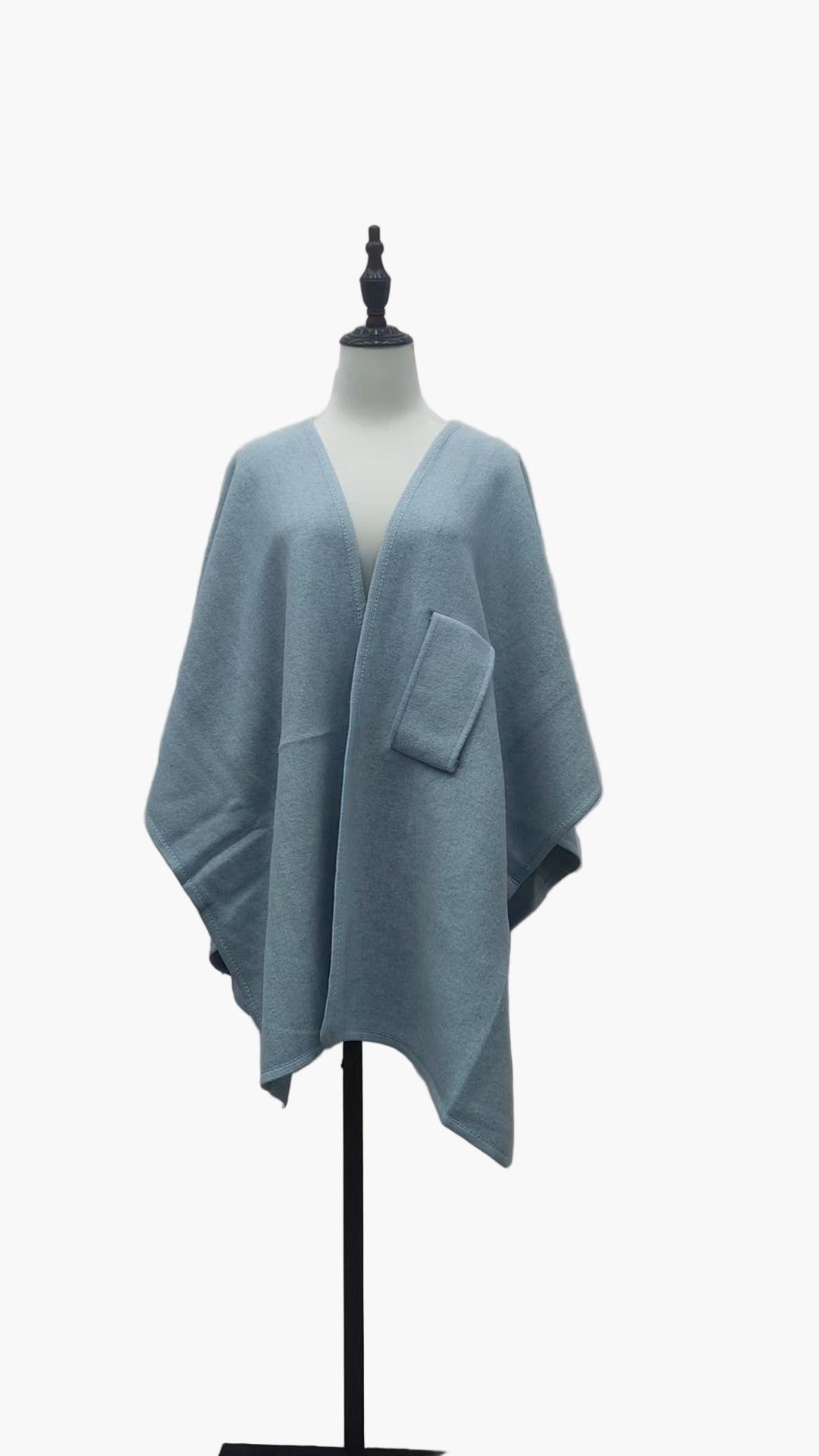 Dam Poncho Sjalsjal Elegant Vardagsaccessoar och Mysigt Ytterplagg