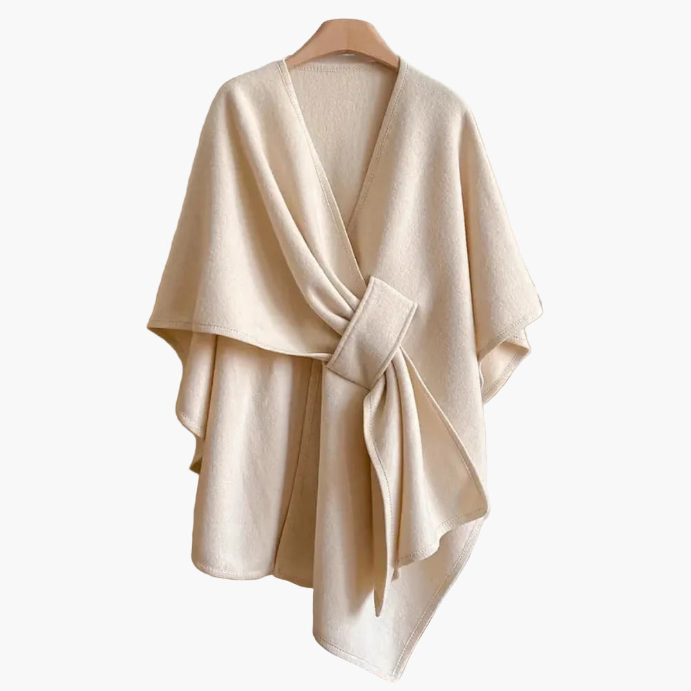 Dam Poncho Sjalsjal Elegant Vardagsaccessoar och Mysigt Ytterplagg