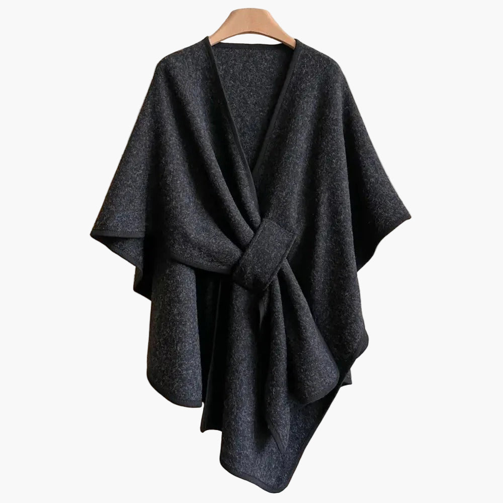 Dam Poncho Sjalsjal Elegant Vardagsaccessoar och Mysigt Ytterplagg