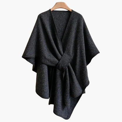 Dam Poncho Sjalsjal Elegant Vardagsaccessoar och Mysigt Ytterplagg