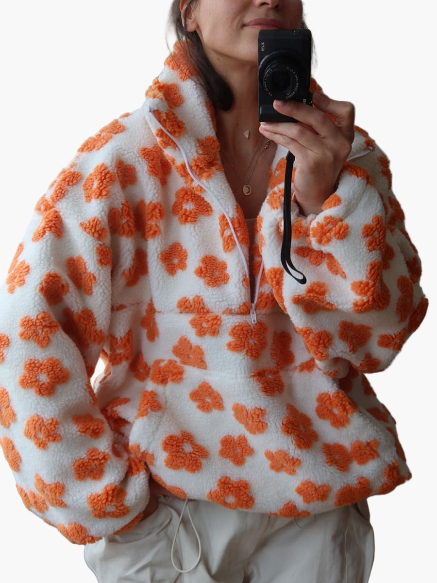 Damtröja med blommönster – Boho Stil, Mysig och Avslappnad för Höst och Vardag