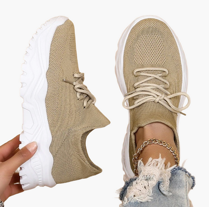 Dam Sneakers Sportiga Chunky Walkingskor för Komfort och Smärtlindring