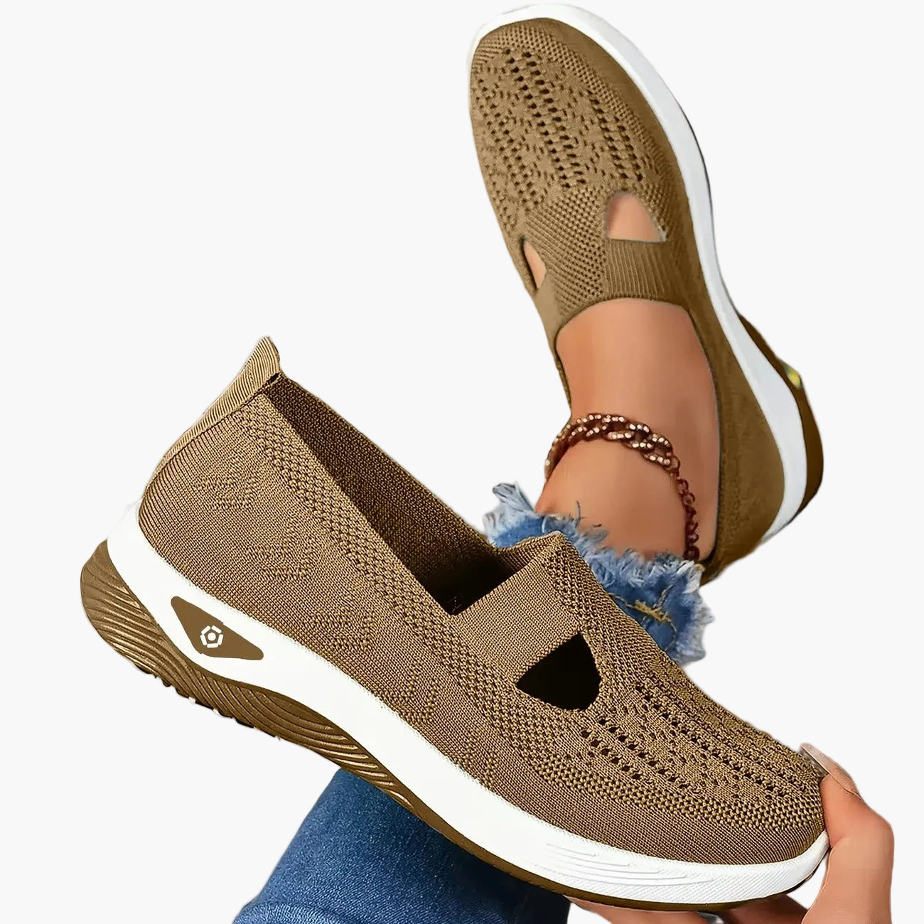 Dam Sneakers Ortopediska Andningsbara Halkfria Vardags- och Träningsskor