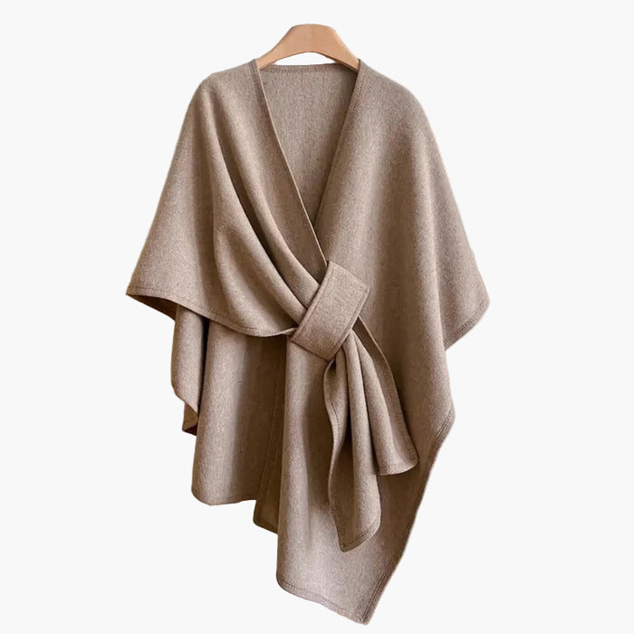 Dam Poncho Sjalsjal Elegant Vardagsaccessoar och Mysigt Ytterplagg