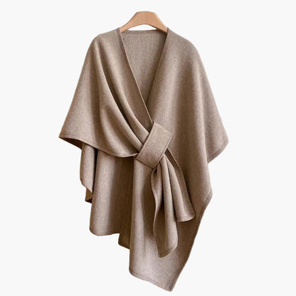 Dam Poncho Sjalsjal Elegant Vardagsaccessoar och Mysigt Ytterplagg