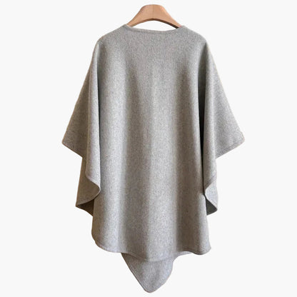 Dam Poncho Sjalsjal Elegant Vardagsaccessoar och Mysigt Ytterplagg