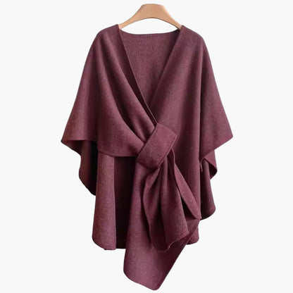 Dam Poncho Sjalsjal Elegant Vardagsaccessoar och Mysigt Ytterplagg