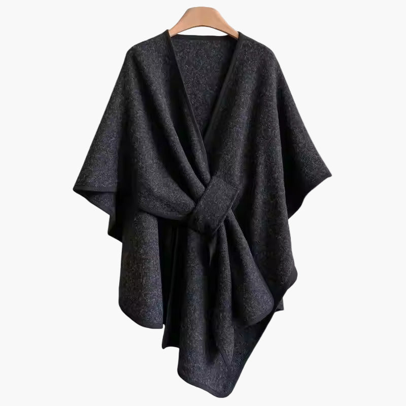 Dam Poncho Sjalsjal Elegant Vardagsaccessoar och Mysigt Ytterplagg
