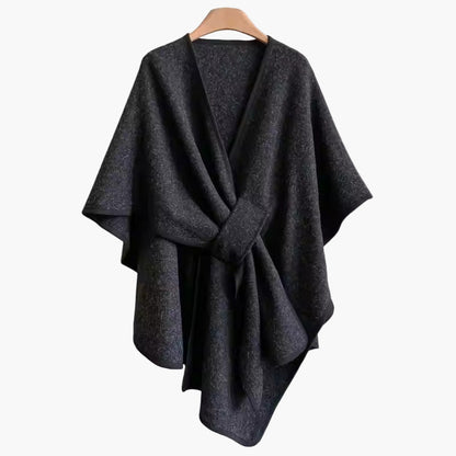 Dam Poncho Sjalsjal Elegant Vardagsaccessoar och Mysigt Ytterplagg