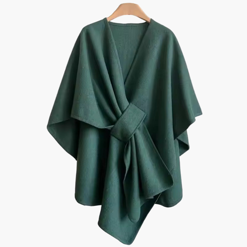 Dam Poncho Sjalsjal Elegant Vardagsaccessoar och Mysigt Ytterplagg