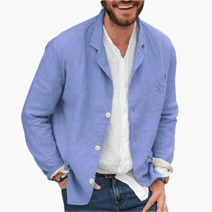 Herr Casual Blazer – Avslappnad och Stilren Kavaj för Vardag och Fest