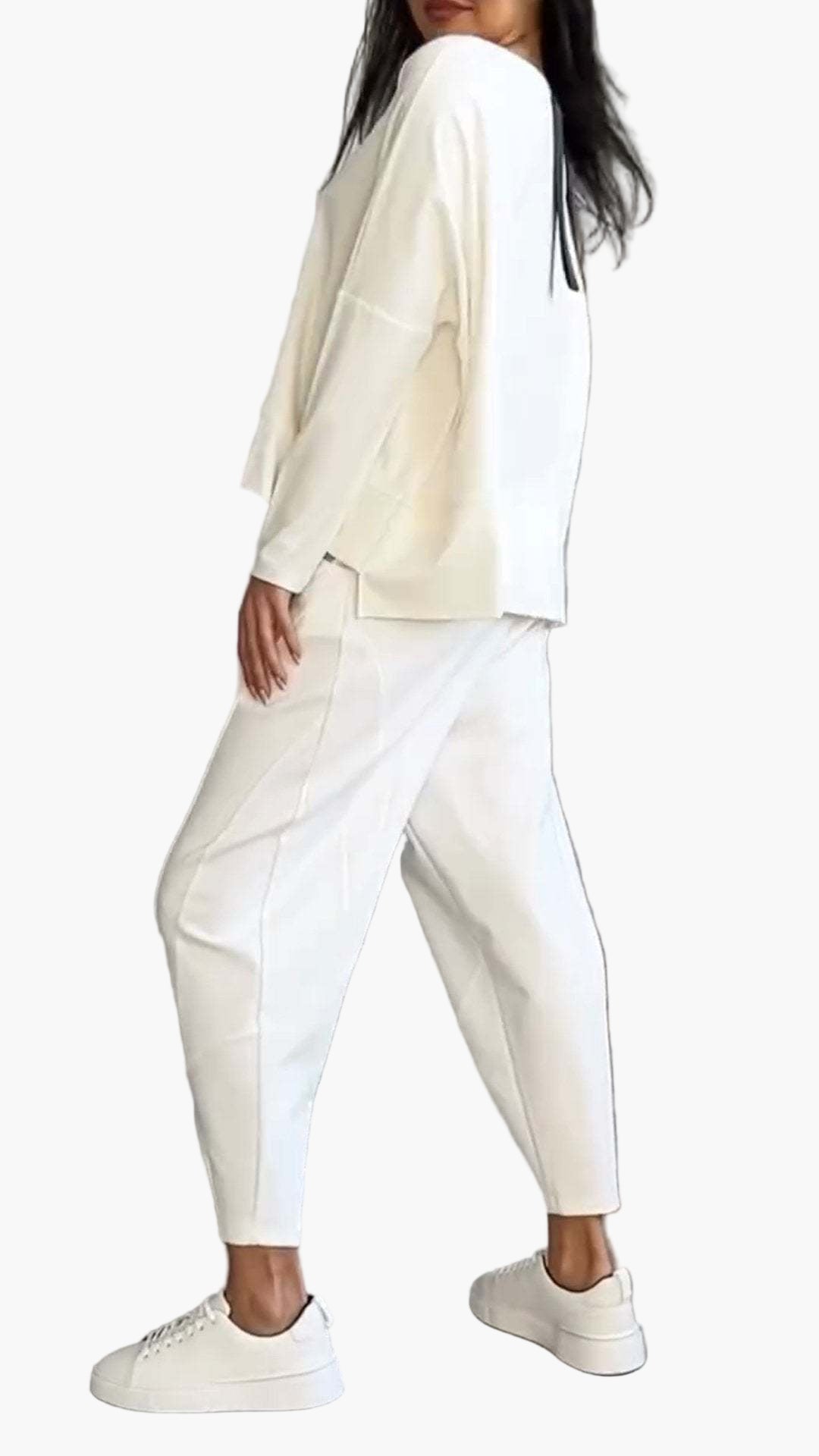 Damers avslappnade tvådelat set – trendigt och bekvämt loungewear för vardag och fritid