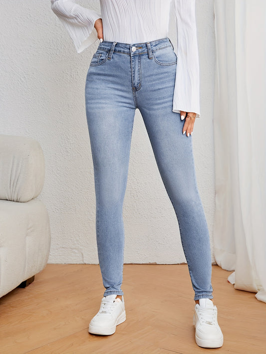 Cecilia - Damjeans med Hög Midja och Slimfit