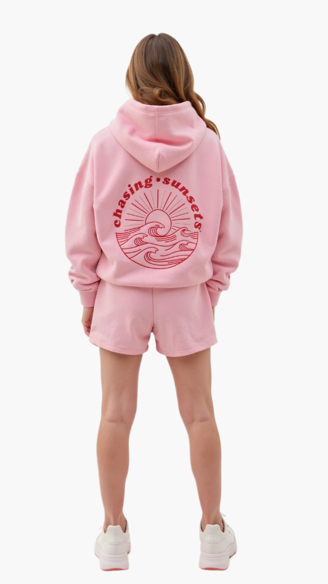 Dam Hoodie med tropiska broderier – Avslappnad streetwear för vardag och fritid