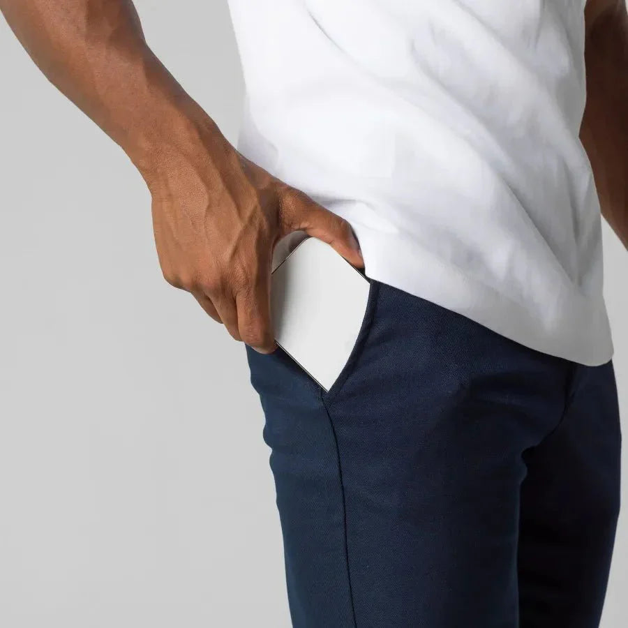 Herr Slim Fit Chinos – Modernt Stilrena Byxor för Arbete och Fritid