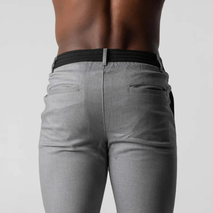 Herr Slim Fit Chinos – Modernt Stilrena Byxor för Arbete och Fritid