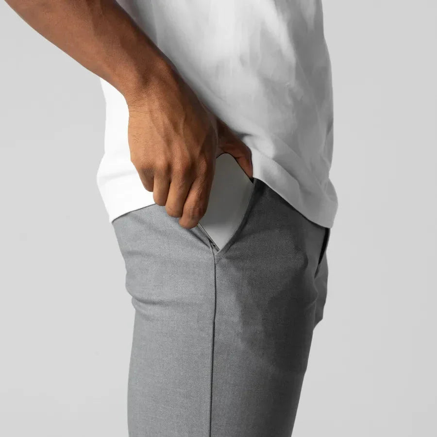 Herr Slim Fit Chinos – Modernt Stilrena Byxor för Arbete och Fritid