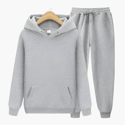 Herrar Mjukisdräkt Hoodie och Joggingbyxor Set – Perfekt för Avkoppling och Träning