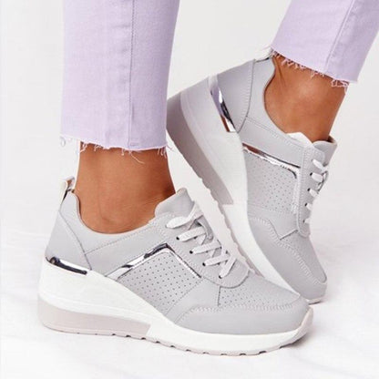 Dam Sneakers med kilklack – Ortopediska och Stilrena Vardags- och Promenadskor